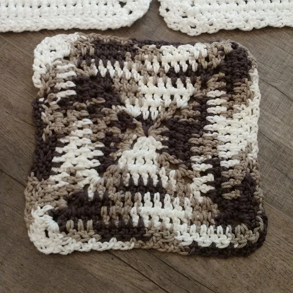 Homemade Crochet Dishcloths - Set‎ of 3